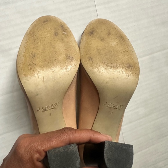 SALE till 9am! J. Crew Etta Cream and black Cap toe high heels size 8 - Picture 9 of 11